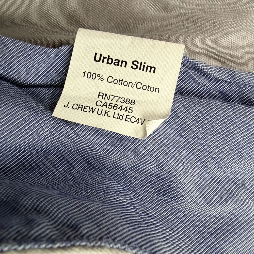 J.Crew Urban Slim Fit Lightweight Chino Pants Mens 36x32 Gray Cotton‎ RN77388